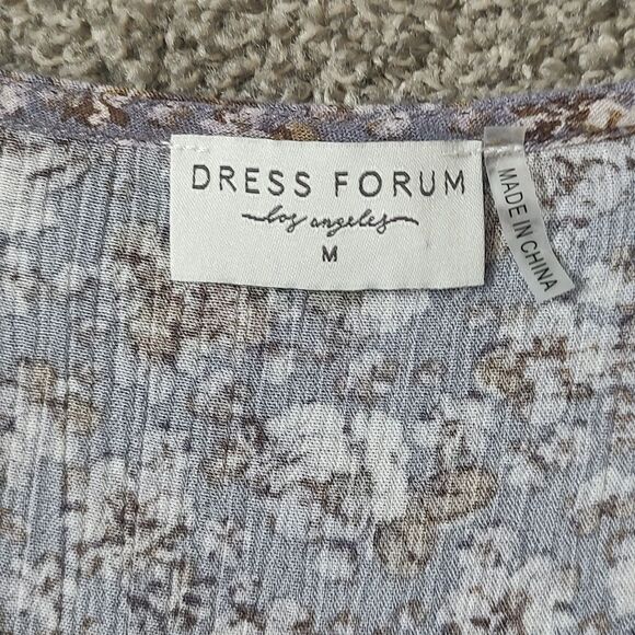 Dress Forum Size Medium 100% Rayon Floral Print Swing Dress - Picture 10 of 12